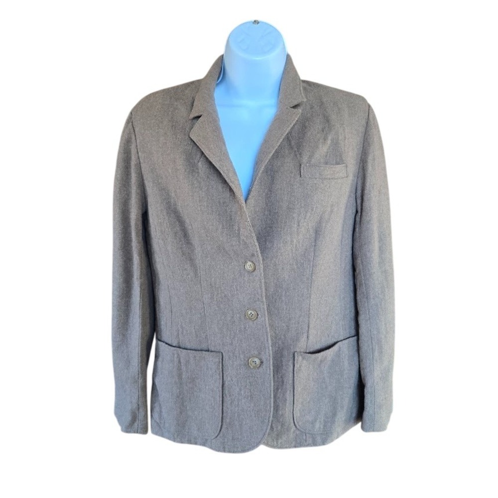 Pendleton Virgin Wool Blazer Women M Brown Vintage Dark Academia Made in USA Vtg